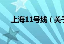 上海11號線（關(guān)于上海11號線的介紹）
