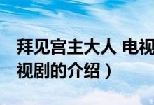 拜見宮主大人 電視?。P(guān)于拜見宮主大人 電視劇的介紹）