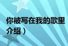 你被寫(xiě)在我的歌里（關(guān)于你被寫(xiě)在我的歌里的介紹）