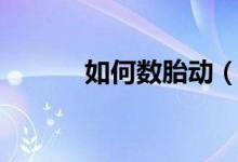 如何數(shù)胎動(dòng)（如何正確數(shù)胎動(dòng)）