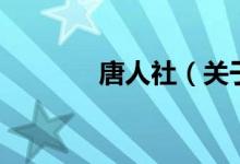 唐人社（關于唐人社的介紹）