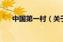 中國第一村（關(guān)于中國第一村的介紹）