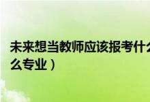 未來想當教師應該報考什么專業(yè)（2022年想做大學教師報什么專業(yè)）