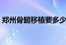 鄭州骨髓移植要多少錢(qián)（骨髓移植費(fèi)用多少）