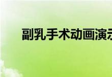 副乳手術(shù)動(dòng)畫(huà)演示（副乳手術(shù)怎么做）