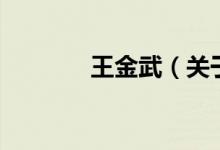 王金武（關(guān)于王金武的介紹）