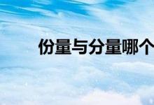 份量與分量哪個更常用（分量份量）