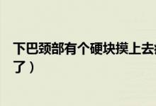 下巴頸部有個(gè)硬塊摸上去痛（下巴有個(gè)硬塊摸上去痛是怎么了）