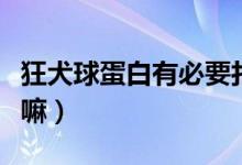 狂犬球蛋白有必要打嗎（狂犬球蛋白有必要打嘛）
