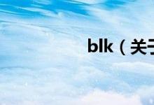 blk（關于blk的介紹）