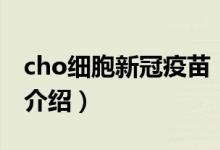 cho細胞新冠疫苗（關(guān)于cho細胞新冠疫苗的介紹）