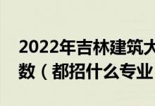 2022年吉林建筑大學(xué)各省招生計(jì)劃及招生人數(shù)（都招什么專業(yè)）