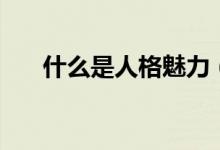 什么是人格魅力（人格魅力詳細(xì)說明）