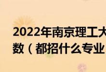 2022年南京理工大學(xué)各省招生計(jì)劃及招生人數(shù)（都招什么專業(yè)）