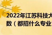 2022年江蘇科技大學(xué)各省招生計(jì)劃及招生人數(shù)（都招什么專業(yè)）