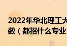 2022年華北理工大學(xué)各省招生計(jì)劃及招生人數(shù)（都招什么專業(yè)）