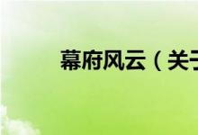 幕府風云（關于幕府風云的介紹）