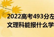 2022高考493分左右能上哪些大學（新高考文理科能報什么學校）