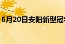 6月20日安陽(yáng)新型冠狀病毒肺炎疫情最新消息