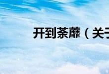 開到荼蘼（關(guān)于開到荼蘼的介紹）