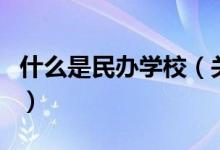 什么是民辦學(xué)校（關(guān)于什么是民辦學(xué)校的介紹）
