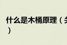 什么是木桶原理（關(guān)于什么是木桶原理的介紹）