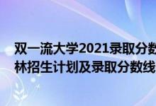 雙一流大學(xué)2021錄取分數(shù)線吉林（2022年雙一流大學(xué)在吉林招生計劃及錄取分數(shù)線）