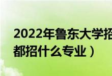 2022年魯東大學(xué)招生計劃及招生人數(shù)（各省都招什么專業(yè)）