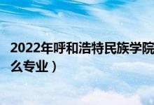 2022年呼和浩特民族學院招生計劃及招生人數(shù)（各省都招什么專業(yè)）