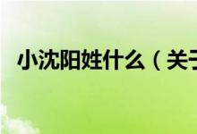 小沈陽姓什么（關于小沈陽姓什么的介紹）
