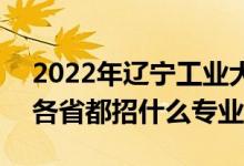 2022年遼寧工業(yè)大學(xué)招生計劃及招生人數(shù)（各省都招什么專業(yè)）
