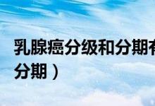 乳腺癌分級和分期有什么不同（乳腺癌分級和分期）