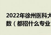 2022年徐州醫(yī)科大學(xué)各省招生計劃及招生人數(shù)（都招什么專業(yè)）