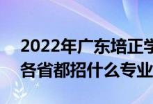 2022年廣東培正學(xué)院招生計(jì)劃及招生人數(shù)（各省都招什么專(zhuān)業(yè)）