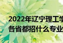 2022年遼寧理工學(xué)院招生計劃及招生人數(shù)（各省都招什么專業(yè)）