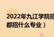 2022年九江學(xué)院招生計(jì)劃及招生人數(shù)（各省都招什么專業(yè)）