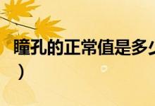瞳孔的正常值是多少?。ㄍ椎恼Ｖ凳嵌嗌伲?class=