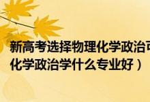 新高考選擇物理化學(xué)政治可報(bào)的專業(yè)（2022新高考女生物理化學(xué)政治學(xué)什么專業(yè)好）