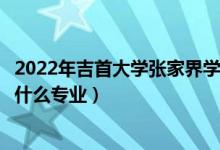 2022年吉首大學(xué)張家界學(xué)院招生計(jì)劃及招生人數(shù)（各省都招什么專業(yè)）