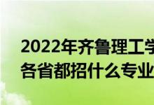 2022年齊魯理工學院招生計劃及招生人數(shù)（各省都招什么專業(yè)）