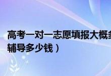 高考一對(duì)一志愿填報(bào)大概多少錢（2022高考志愿填報(bào)一對(duì)一輔導(dǎo)多少錢）