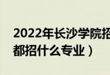2022年長(zhǎng)沙學(xué)院招生計(jì)劃及招生人數(shù)（各省都招什么專業(yè)）