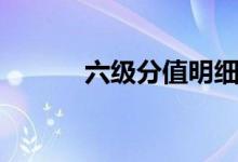 六級(jí)分值明細(xì)（各部分多少分）