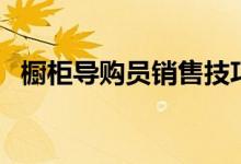櫥柜導(dǎo)購(gòu)員銷(xiāo)售技巧（經(jīng)驗(yàn)分享僅供參考）