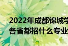 2022年成都錦城學(xué)院招生計(jì)劃及招生人數(shù)（各省都招什么專業(yè)）