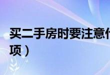 買二手房時(shí)要注意什么呢（購(gòu)買二手房注意事項(xiàng)）