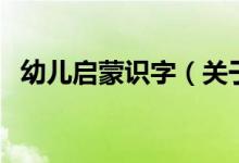 幼兒啟蒙識(shí)字（關(guān)于幼兒啟蒙識(shí)字的介紹）