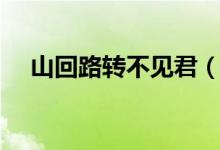 山回路轉(zhuǎn)不見(jiàn)君（雪上空留馬行處賞析）