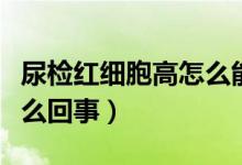 尿檢紅細(xì)胞高怎么能降下來(lái)（尿檢紅細(xì)胞高怎么回事）