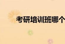 考研培訓(xùn)班哪個(gè)好（怎么選擇最佳）